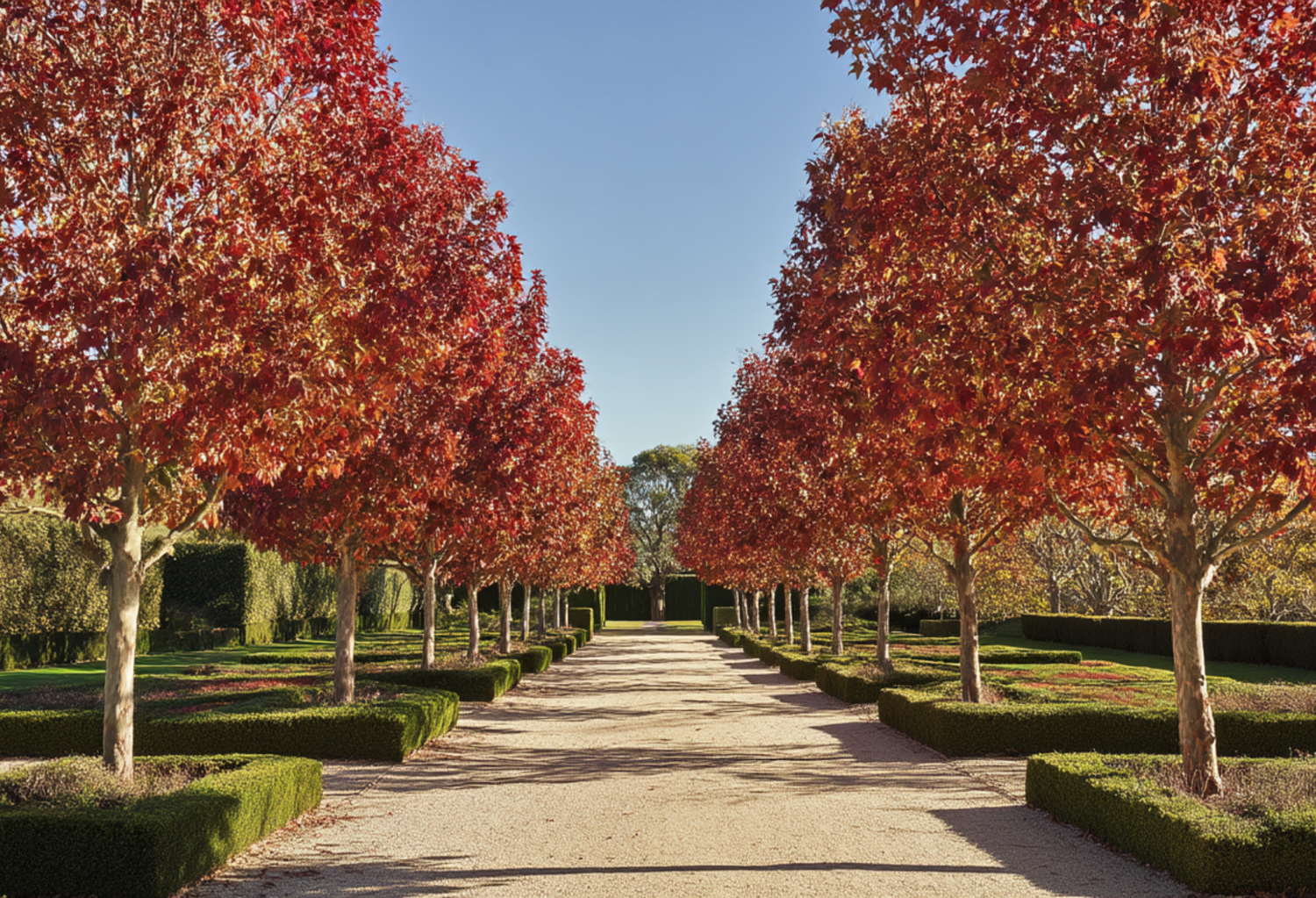 Trees with Autumn colour