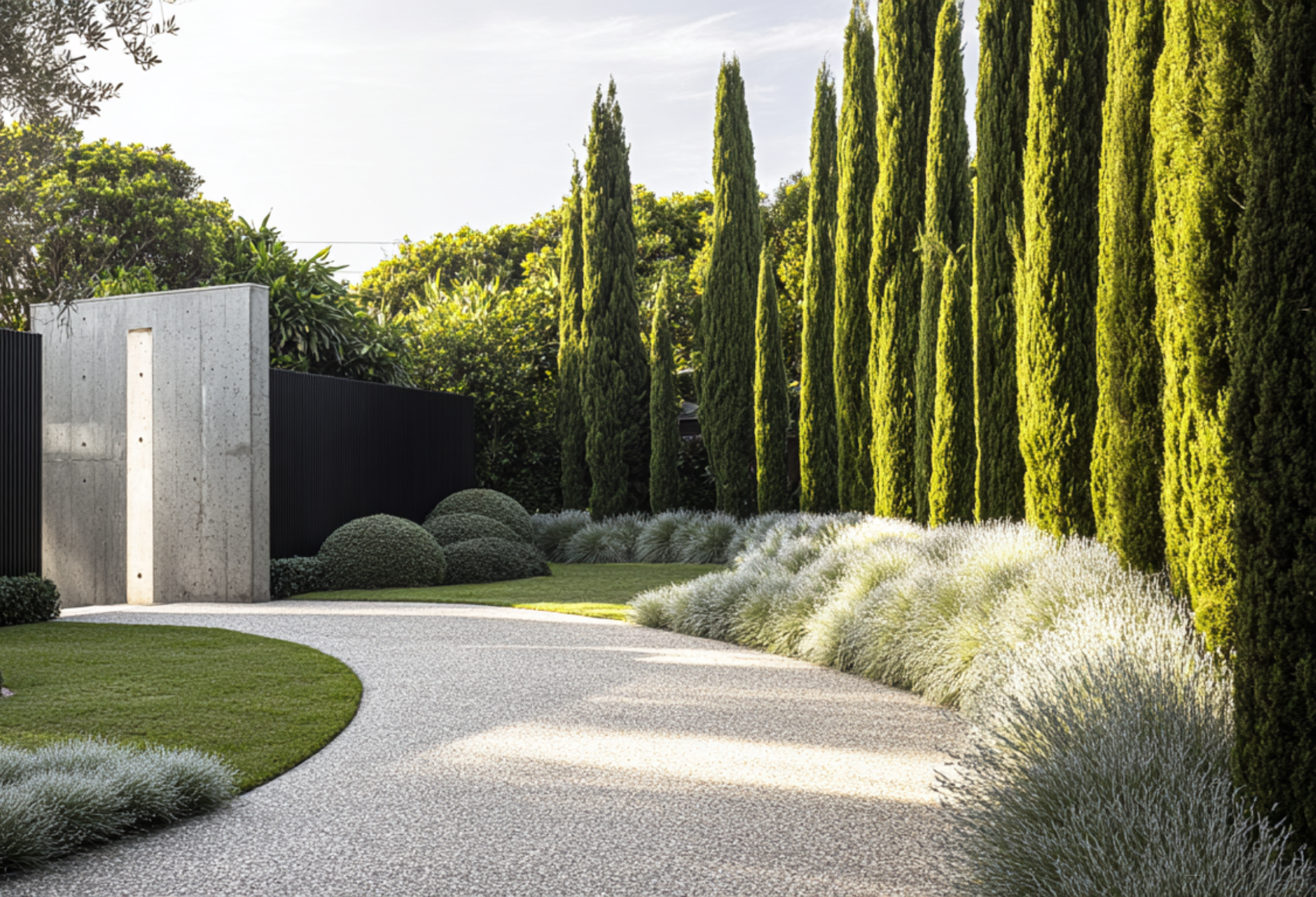 Avenue Planting Conifers