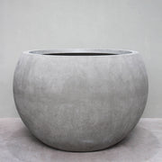 Huge Ball Pot - Natural Cement Evergreen Trees Direct