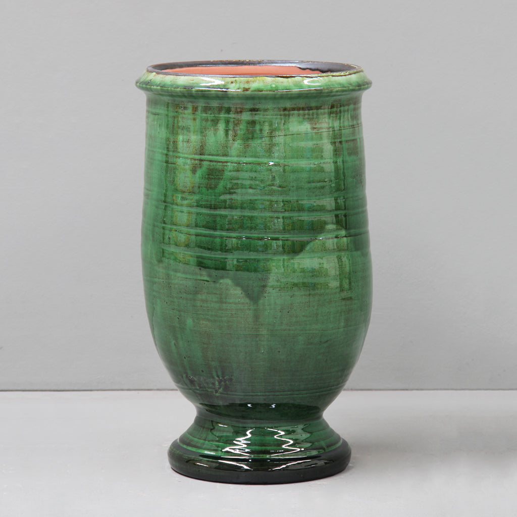 LE CHENE VERT - Green Anduze Olive Jar Décor Pot Evergreen Trees Direct